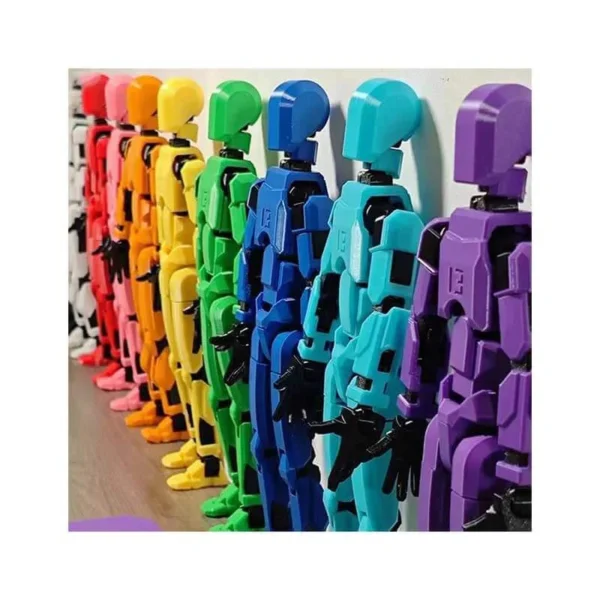 Assembly Completed-Titan 13 Action Figure Set,Titan 13 Robot Action Figure 3D Printed Multi-Jointed Movable,Nova 13 Action Figure,Decorations for Action Figures (5pcs,Assembly Completed)