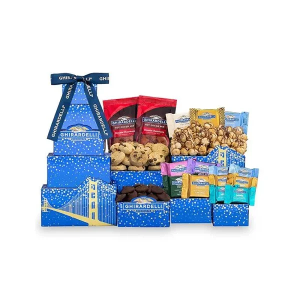 The Ghirardelli Chocolate Gift Tower by Wine Country Gift Baskets